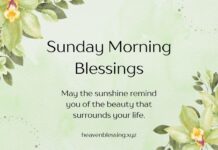Sunday Morning Blessings Sunday Morning Blessings